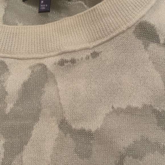 Sheer/white long sleeve blouse - Picture 4 of 4